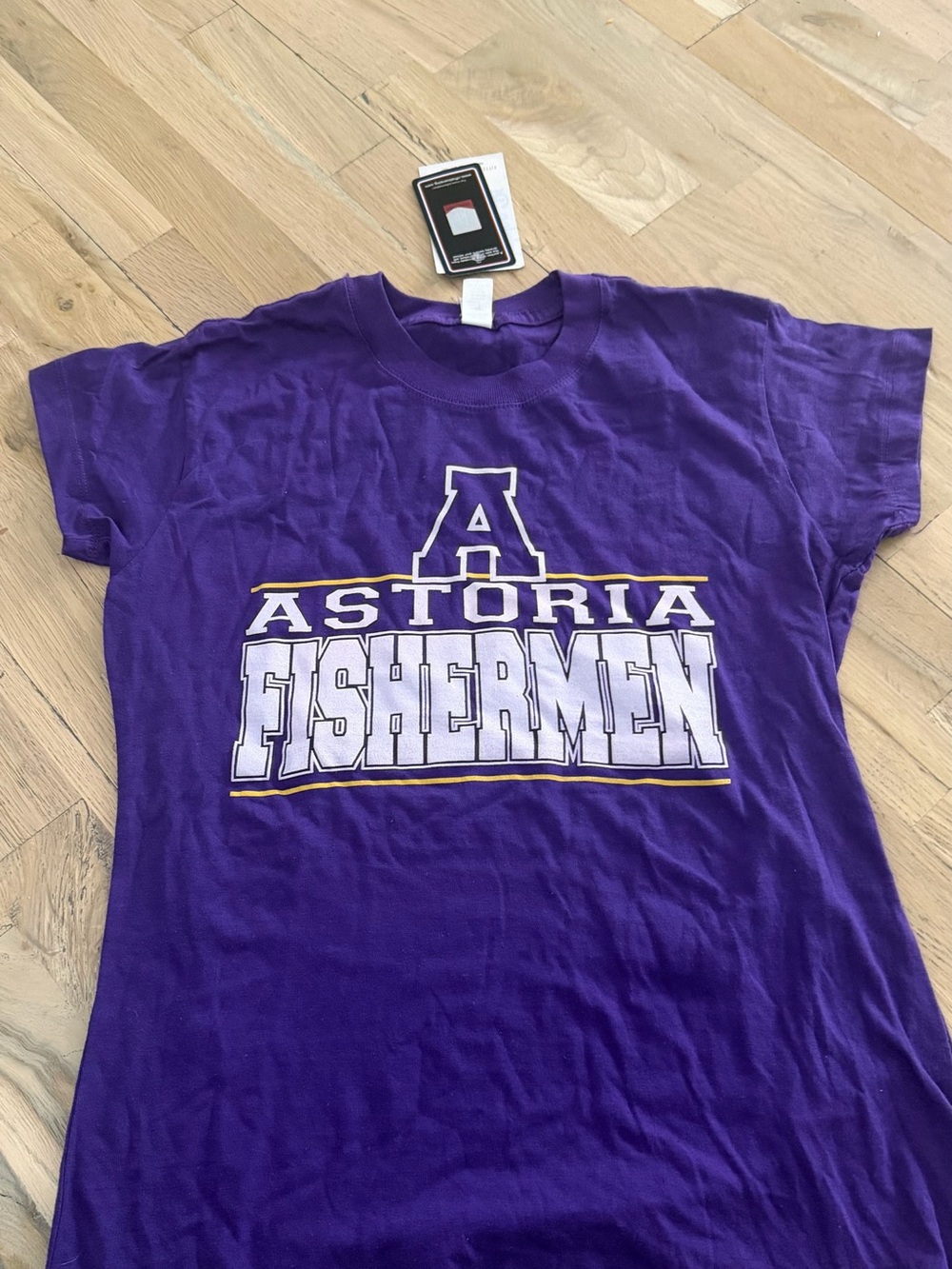 Astoria Fishermen Purple Logo T-Shirt | L